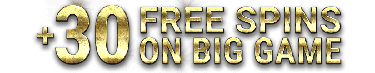 + 30 Free Spins on Big Game